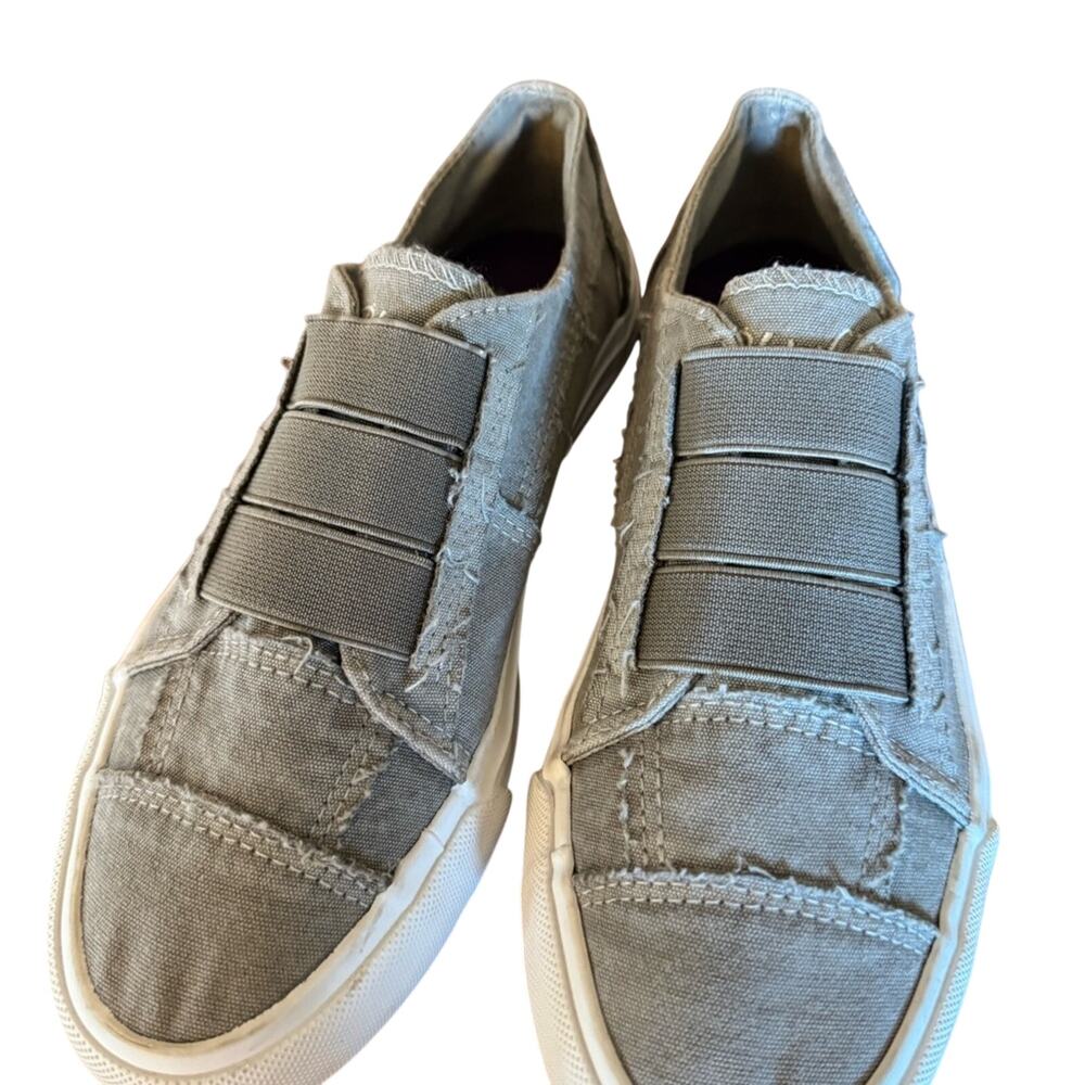 Blowfish Gray Sneakers with Slip-On Design and Padded Collar size 6